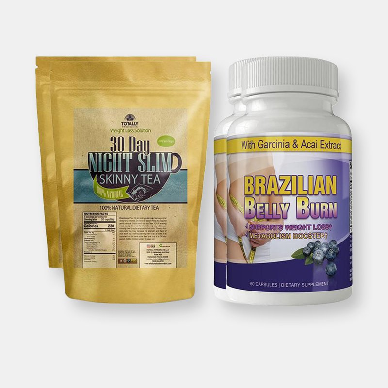 Totally Products Night Slim Skinny Tea And Brazilian Belly Burn Combo Pack