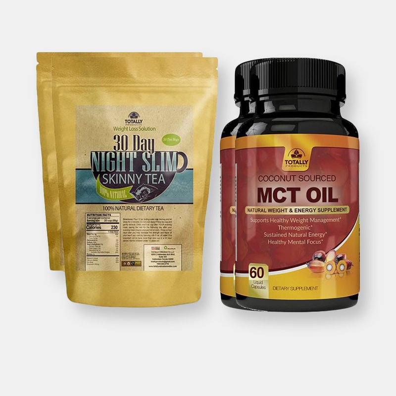 Totally Products Night Slim Skinny Tea And Mct Oil Combo Pack