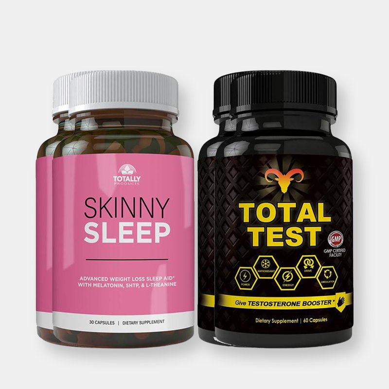 Totally Products Skinny Sleep And Total Test Testosterone Booster Combo Pack