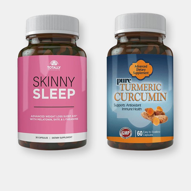 Totally Products Skinny Sleep And Turmeric Curcumin Combo Pack