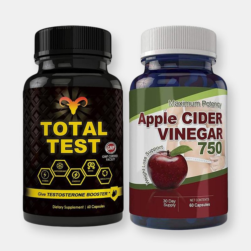 Totally Products Total Test Testosterone Booster And Apple Cider Vinegar Combo Pack
