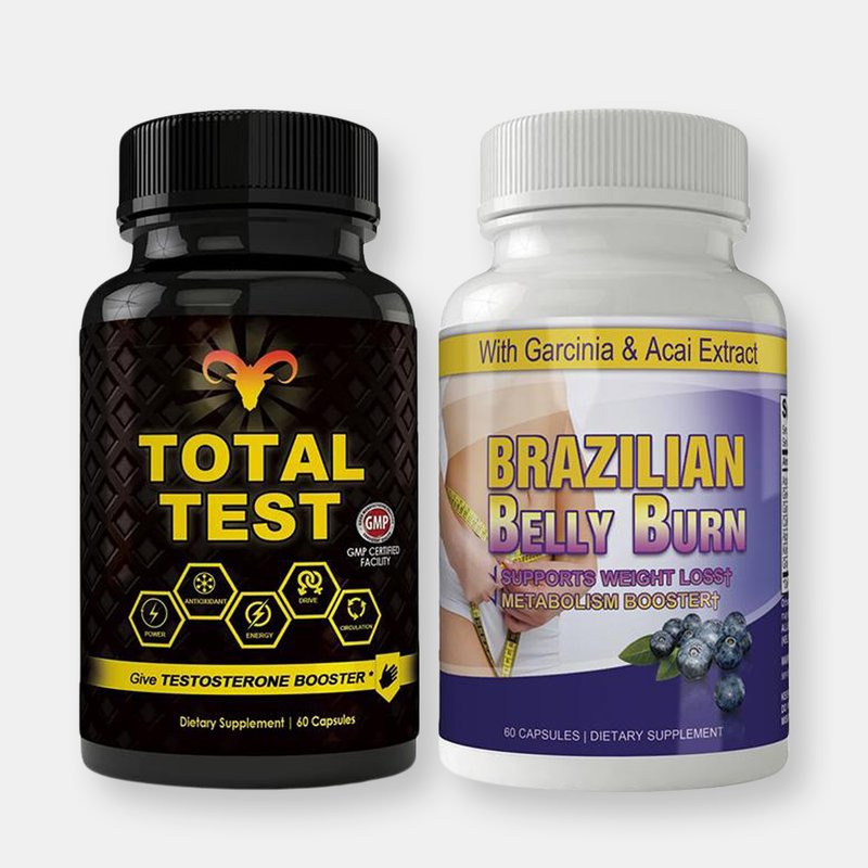 Totally Products Total Test Testosterone Booster And Brazilian Belly Burn Combo Pack
