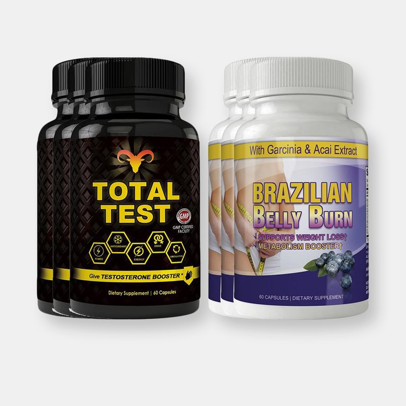 Totally Products Total Test Testosterone Booster And Brazilian Belly Burn Combo Pack