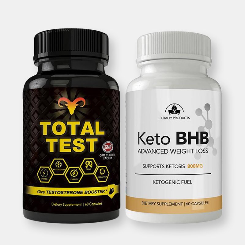 Totally Products Total Test Testosterone Booster And Keto Bhb Combo Pack