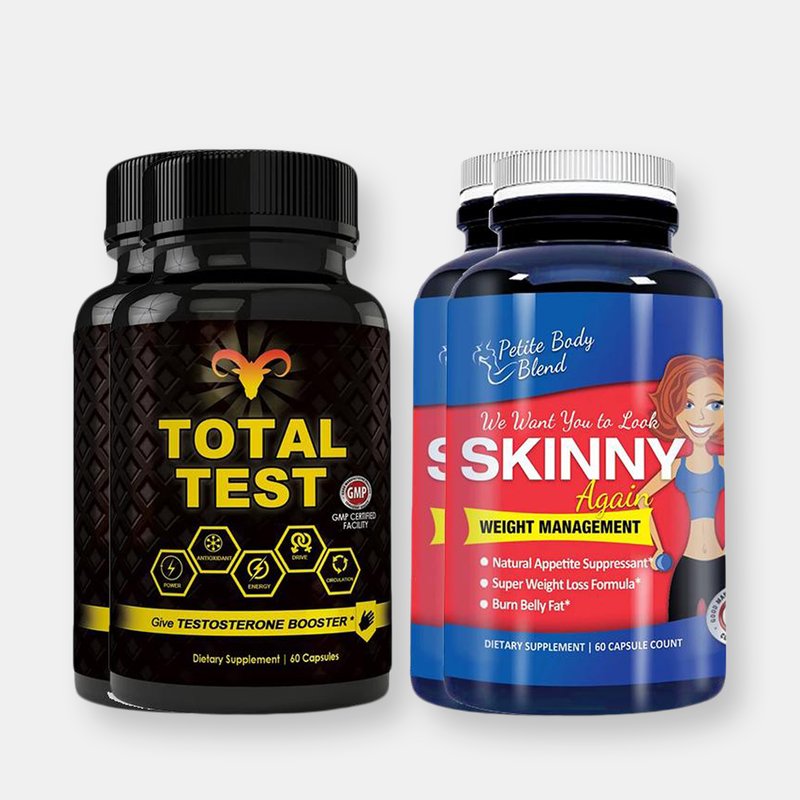 Totally Products Total Test Testosterone Booster And Skinny Again Combo Pack
