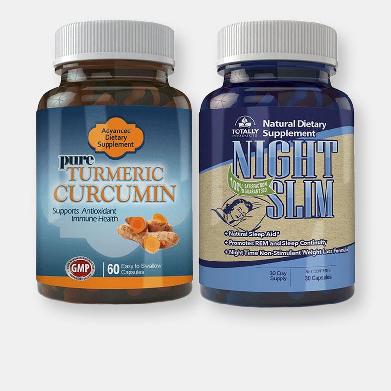Totally Products Turmeric Curcumin And Night Slim Combo Pack