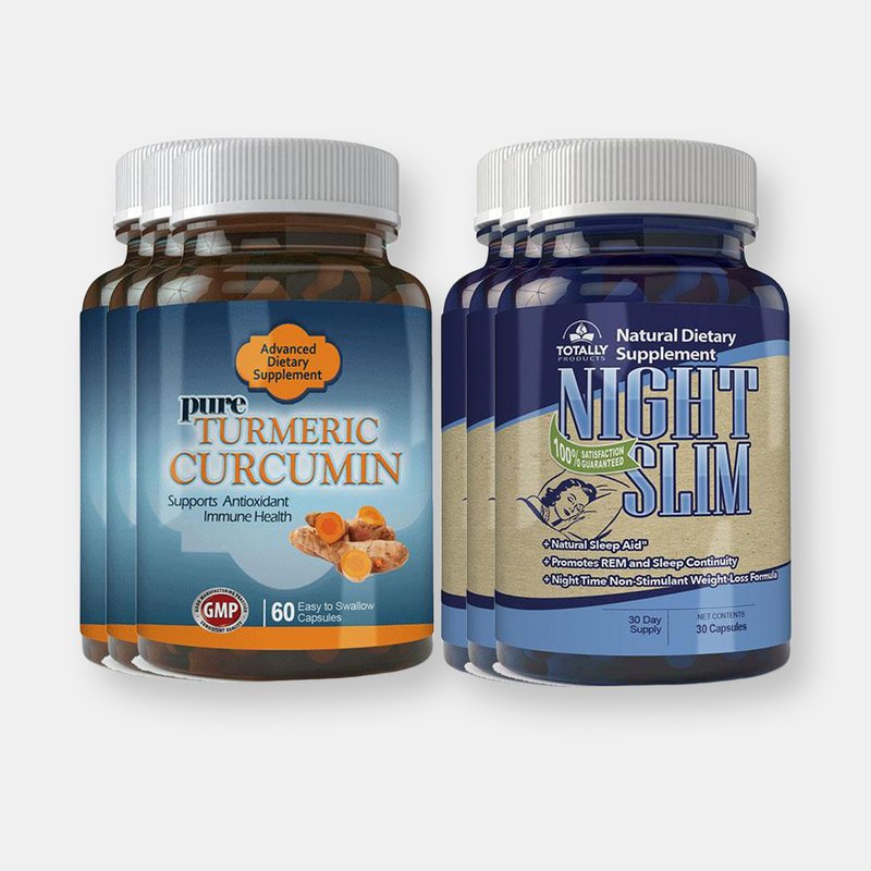 Totally Products Turmeric Curcumin And Night Slim Combo Pack