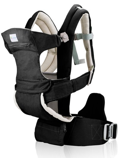 TotCraft New Born to Toddler Baby Carrier Cotton - Black/Camel product