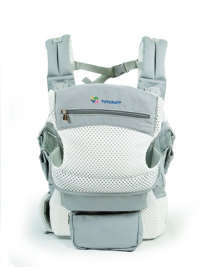 TotCraft New Born to Toddler Baby Carrier Mesh - New Born to Toddler Baby Carrier Mesh Pearl GreyPearl Grey product