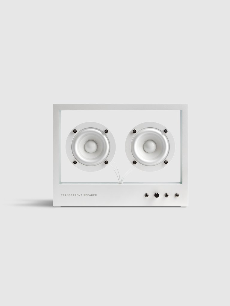 Small Transparent Speaker - White