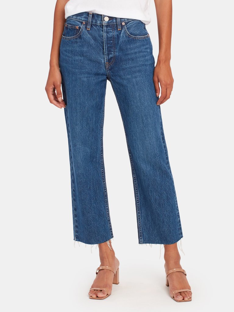 Vivienne Crop Straight Leg Jeans  - Borrowed Time