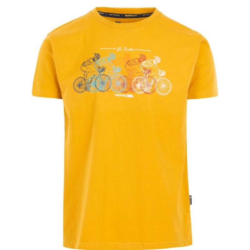 Trespass Mens Apache T-shirt In Yellow