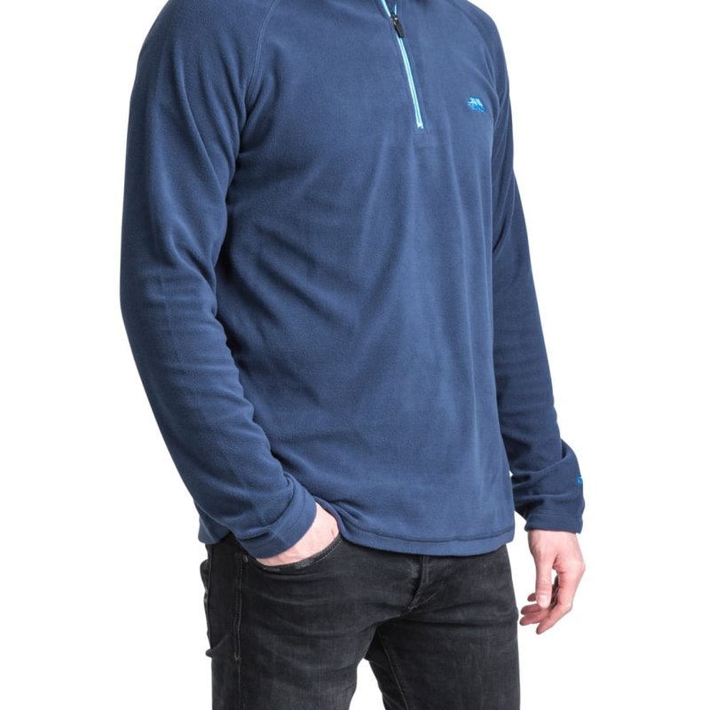 Trespass Mens Blackford Microfleece Sweatshirt In Blue