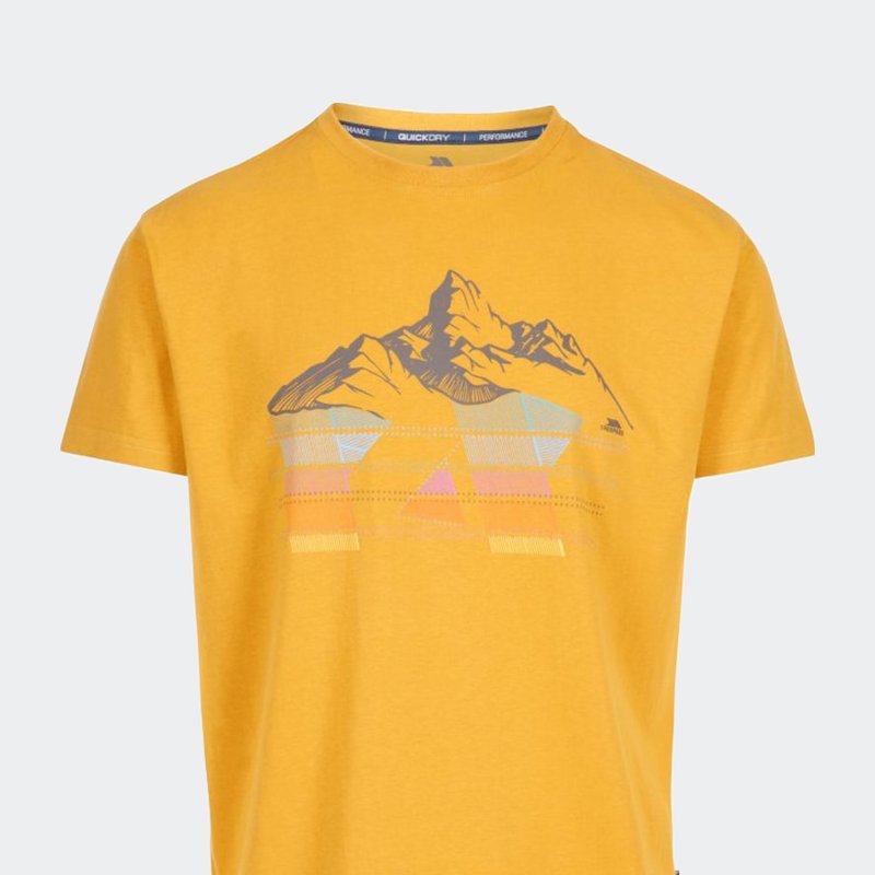 Trespass Mens Daytona T-shirt In Yellow