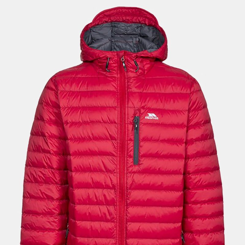 Trespass Mens Digby Down Jacket In Red