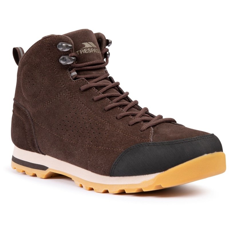 Trespass Mens Gale Suede Walking Boots In Brown
