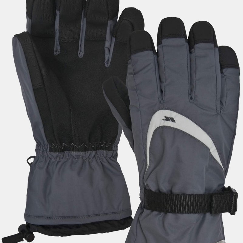 Trespass Mens Reunited Ii Ski Gloves In Grey