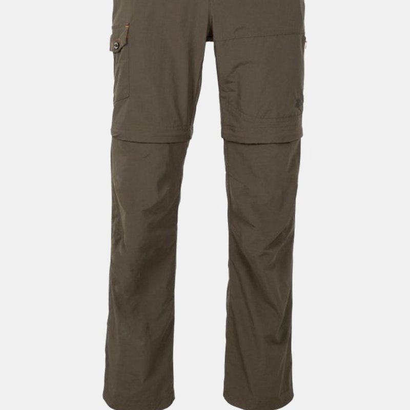 Trespass Mens Rynne B Mosquito Repellent Cargo Pants In Green
