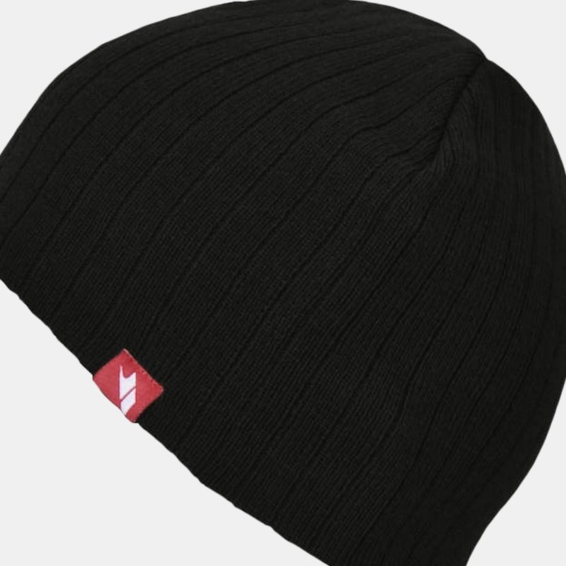 Trespass Mens Stagger Knitted Beanie Hat In Black