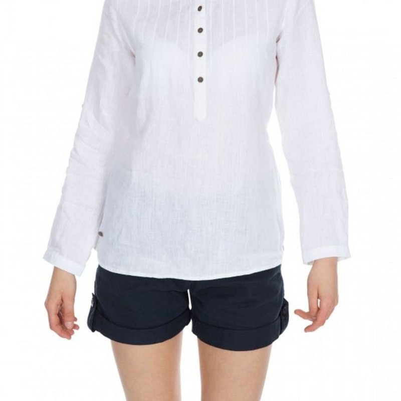 Trespass Messina Womens Casual Cotton Blouse In White