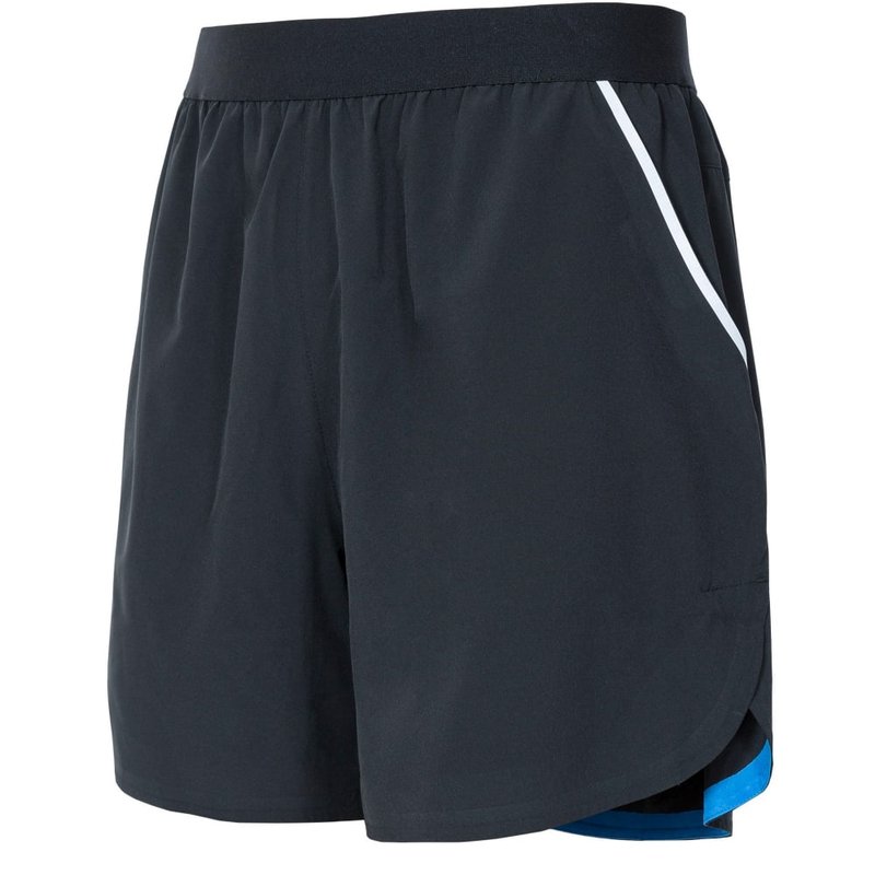 Shop Trespass Motions Mens Dlx Quick Drying Active Shorts In Black