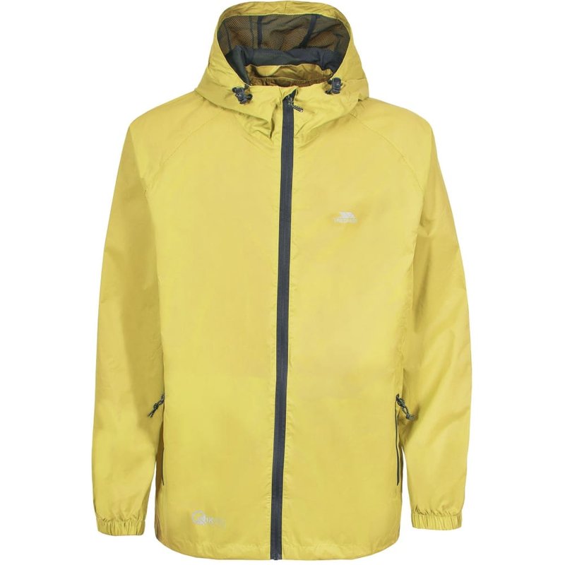 Trespass Adults Unisex Qikpac Packaway Waterproof Jacket In Yellow