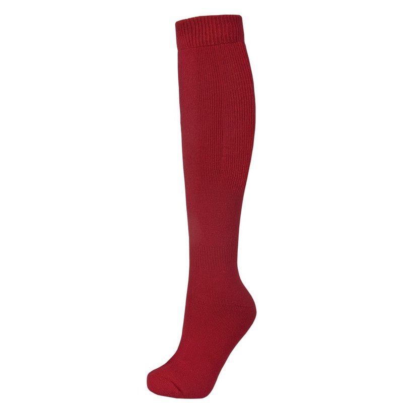 Shop Trespass Adults Unisex Tech Luxury Merino Wool Blend Ski Tube Socks (red)