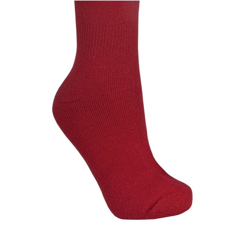 Shop Trespass Adults Unisex Tech Luxury Merino Wool Blend Ski Tube Socks (red)
