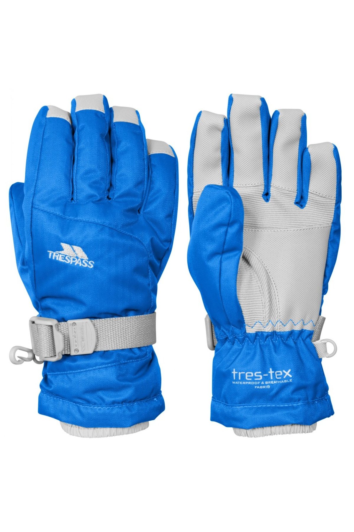 Age 2-4 Warm Padded Waterproof Gloves Kids Unisex Blue Blue Trespass Simms 2/4