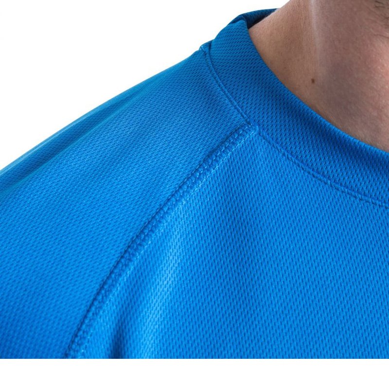 Shop Trespass Mens Debase Short Sleeve Active T-shirt (bright Blue)