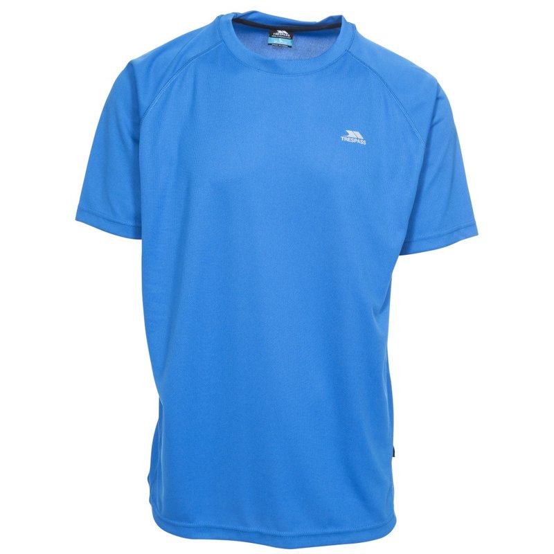 Trespass Mens Debase Short Sleeve Active T-shirt (bright Blue)