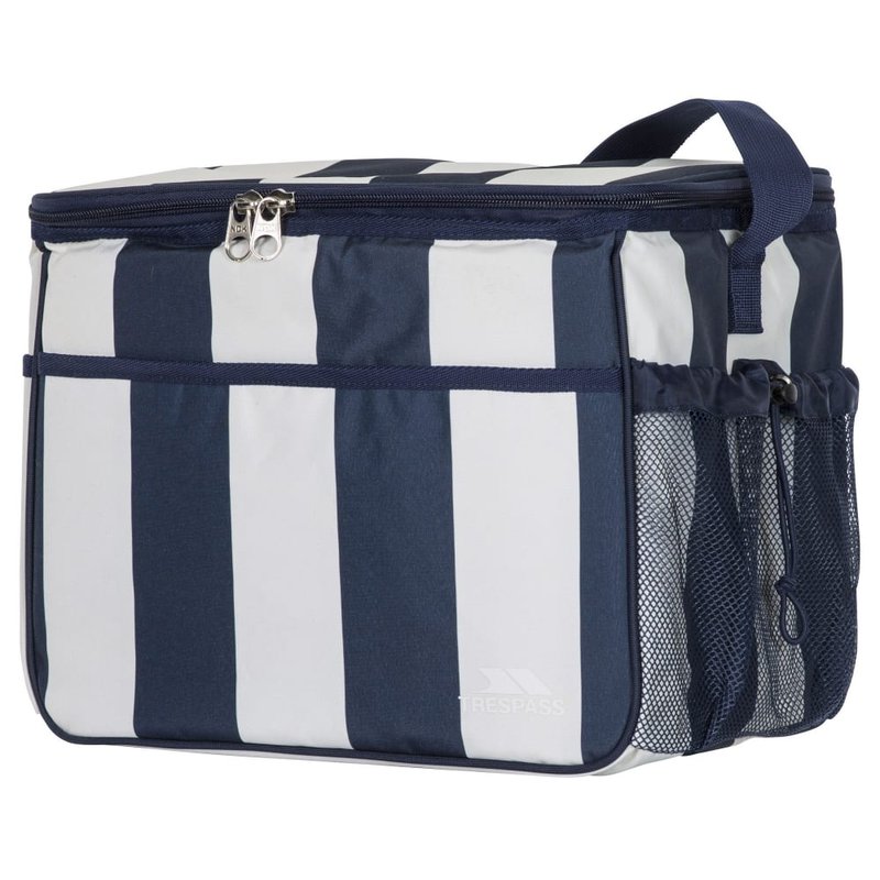 Trespass Nukool Large Cool Bag (15 Liters) (navy Stripe) (one Size) In Blue