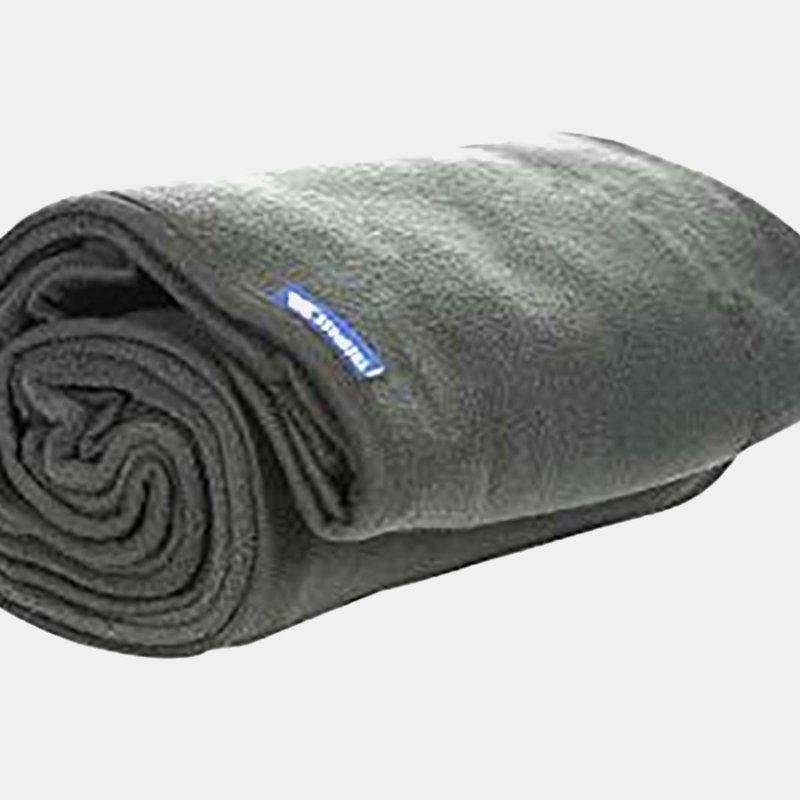 Trespass Snuggles Fleece Trail Blanket (charcoal) (one Size) In Grey