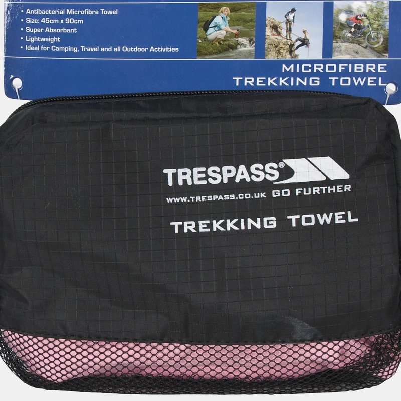 TRESPASS TRESPASS SOAKED ANTI-BACTERIAL SPORTS TOWEL (PINK) (ONE SIZE)
