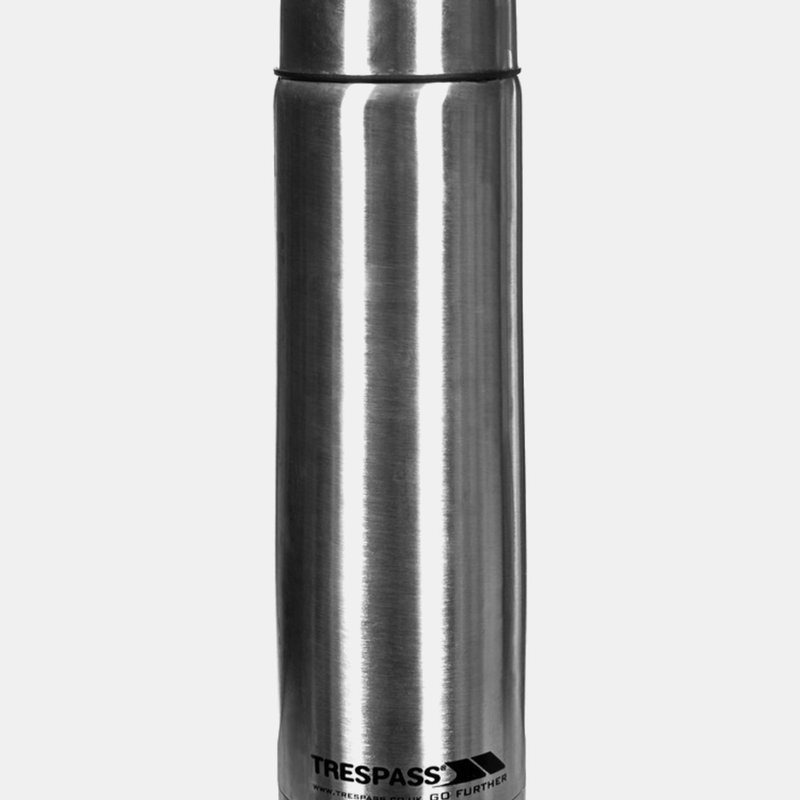 Trespass Thirst 100 Stainless Steel Flask (1l) (silver) (1l) In Grey