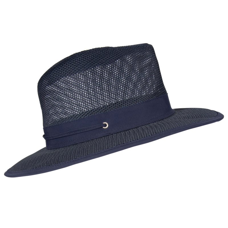 Shop Trespass Unisex Adult Classified Panama Hat (navy) In Blue