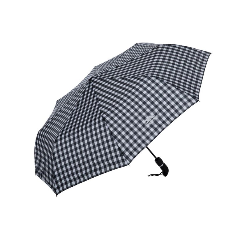 Trespass Womens Brolli Compact Umbrella (black Check) (one Size)