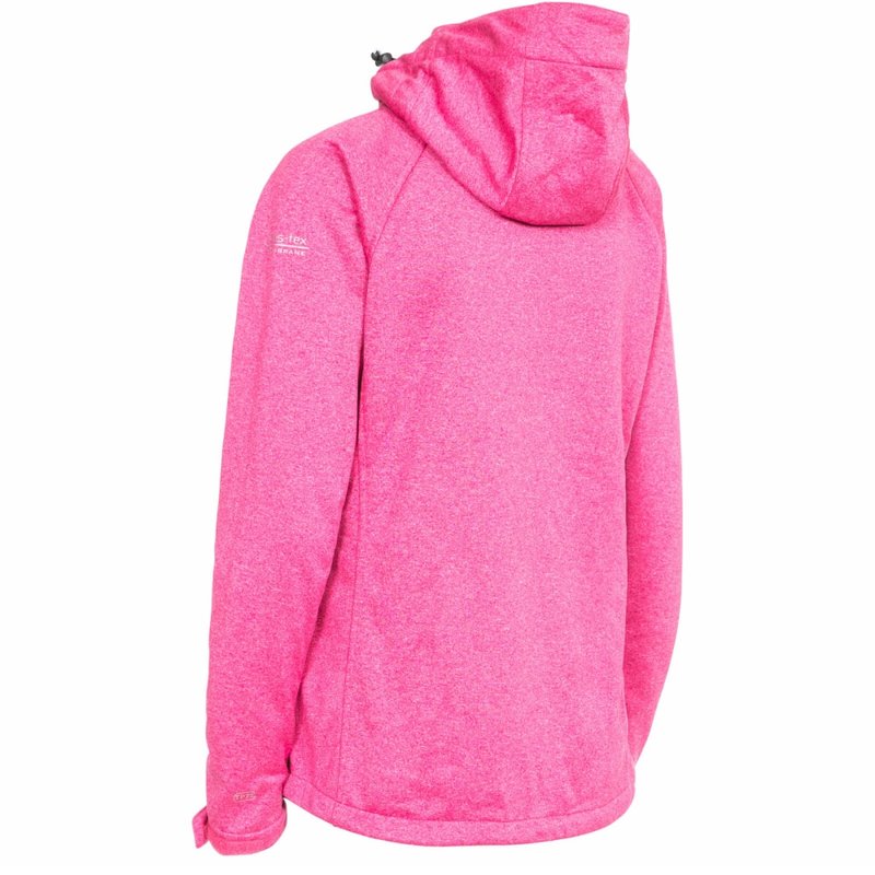 Shop Trespass Womens/ladies Angela Softshell Jacket In Pink