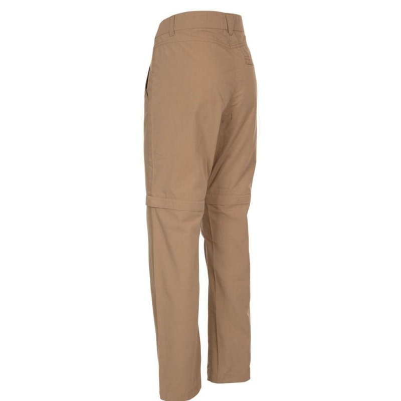Shop Trespass Womens/ladies Clink Hiking Trousers (cashew) In Brown