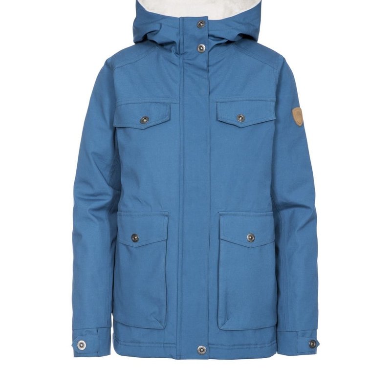 Shop Trespass Womens/ladies Devoted Waterproof Jacket In Blue