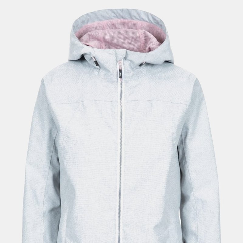 Trespass Womens/ladies Virtual Waterproof Jacket (gray Marl) In Grey