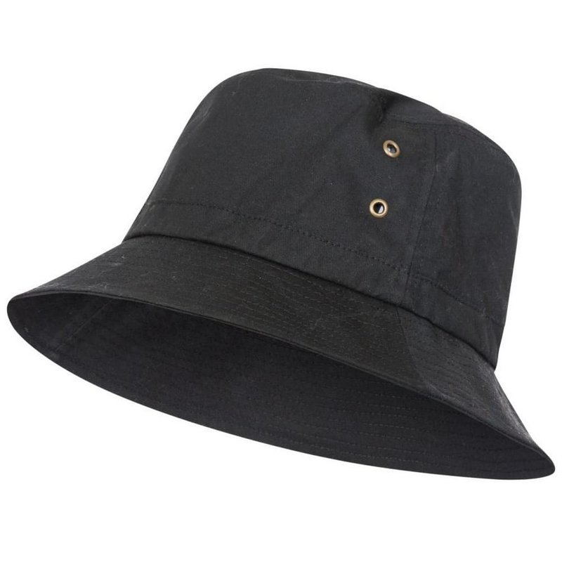 Trespass Unisex Adult Waxy Bucket Hat In Black