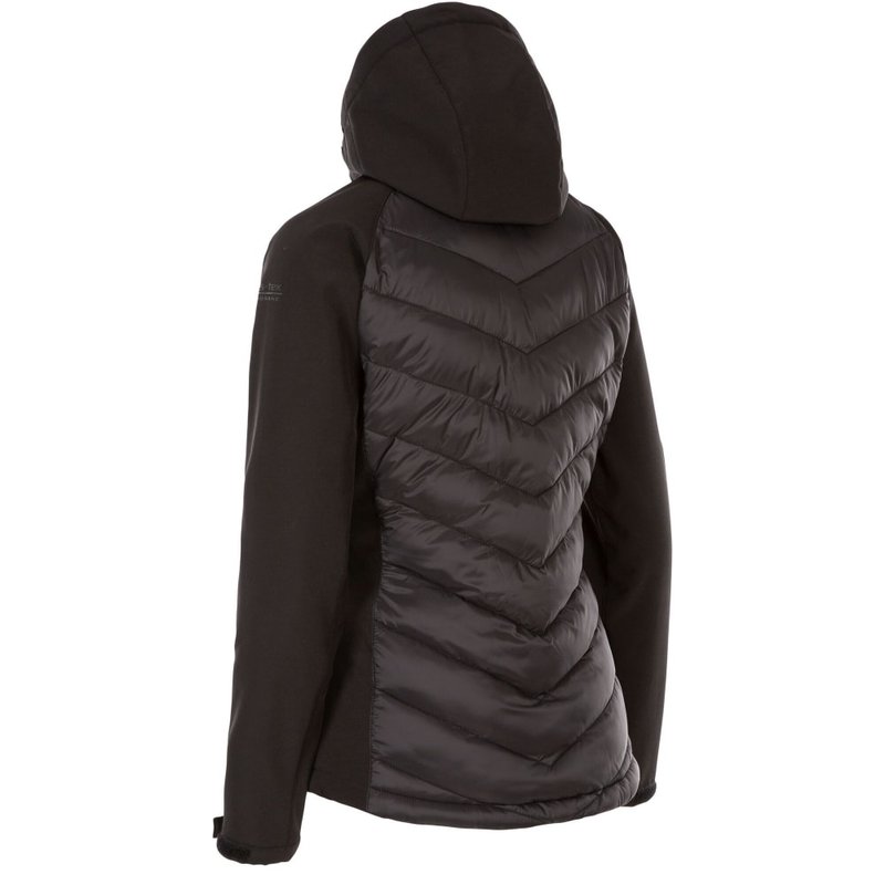 Shop Trespass Womens Elvira Soft Shell Jacket In Black