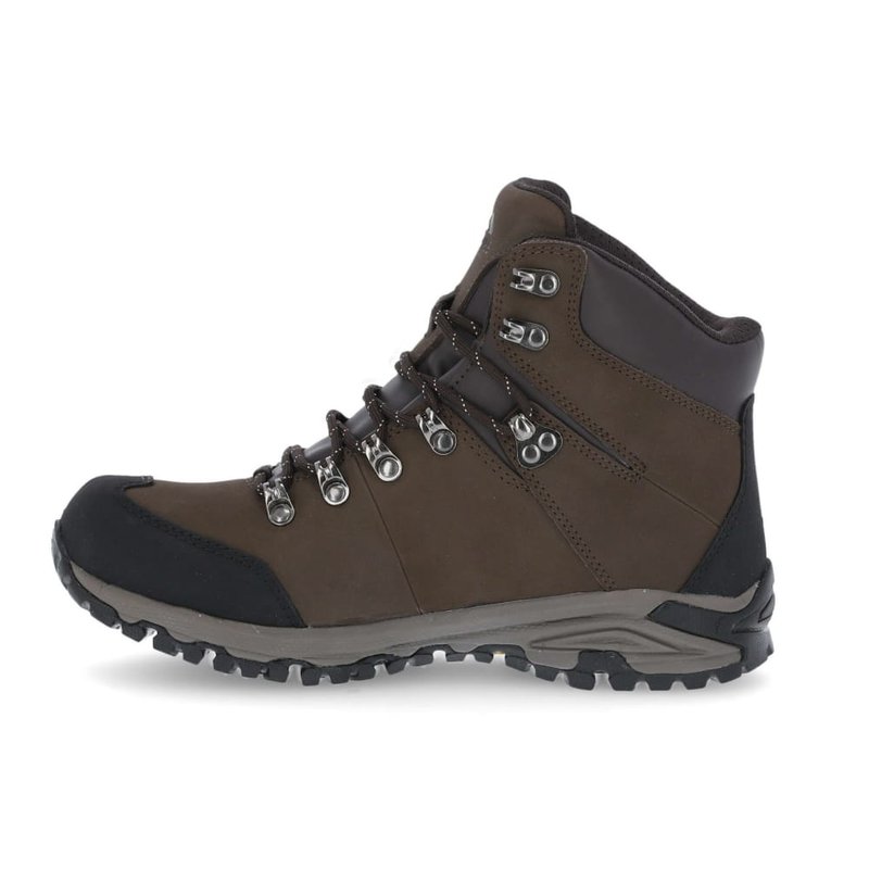 Shop Trespass Womens/ladies Baylin Leather Walking Boots In Brown