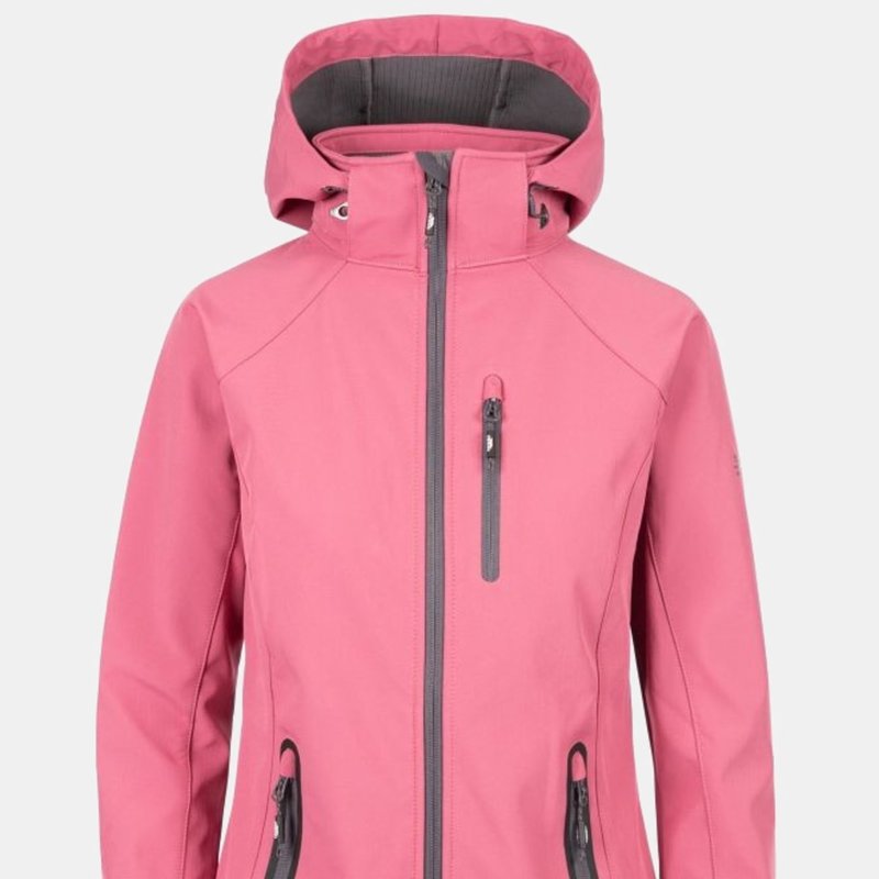 Trespass Womens/ladies Bela Ii Waterproof Softshell Jacket In Pink