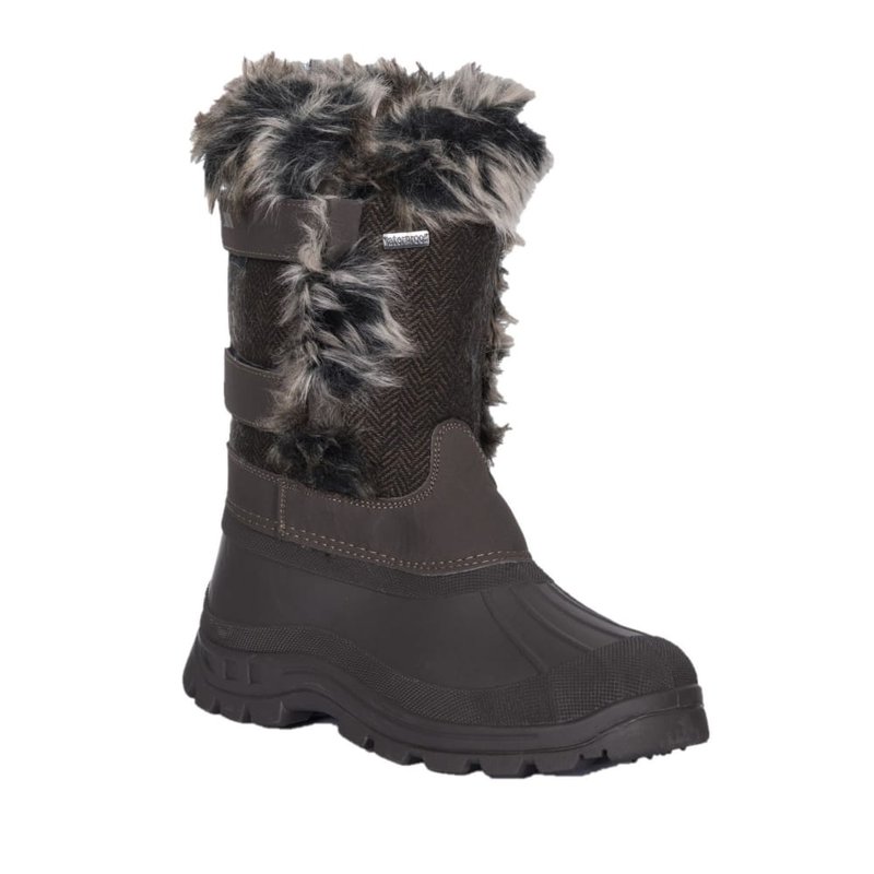 Trespass Womens/ladies Brace Winter Snow Boots In Black