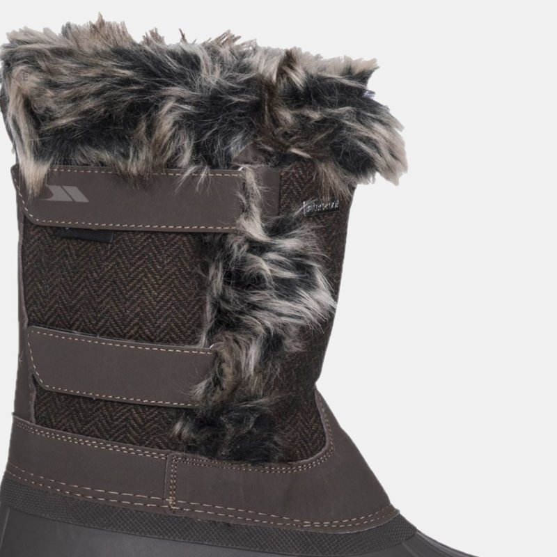 Trespass Womens/ladies Brace Winter Snow Boots In Brown