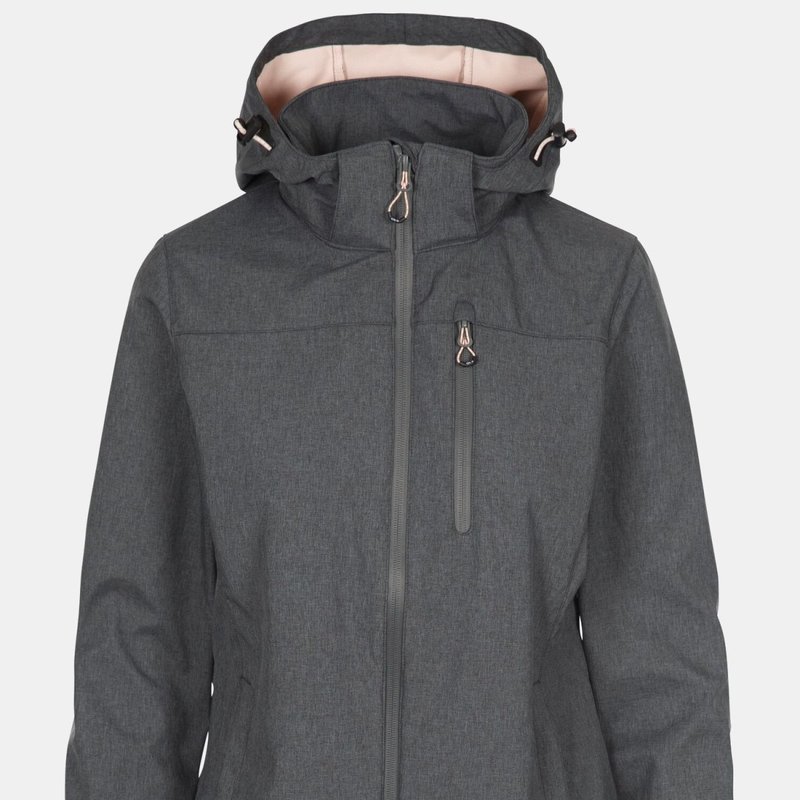 Trespass Womens/ladies Claren Ii Waterproof Softshell Jacket In Grey