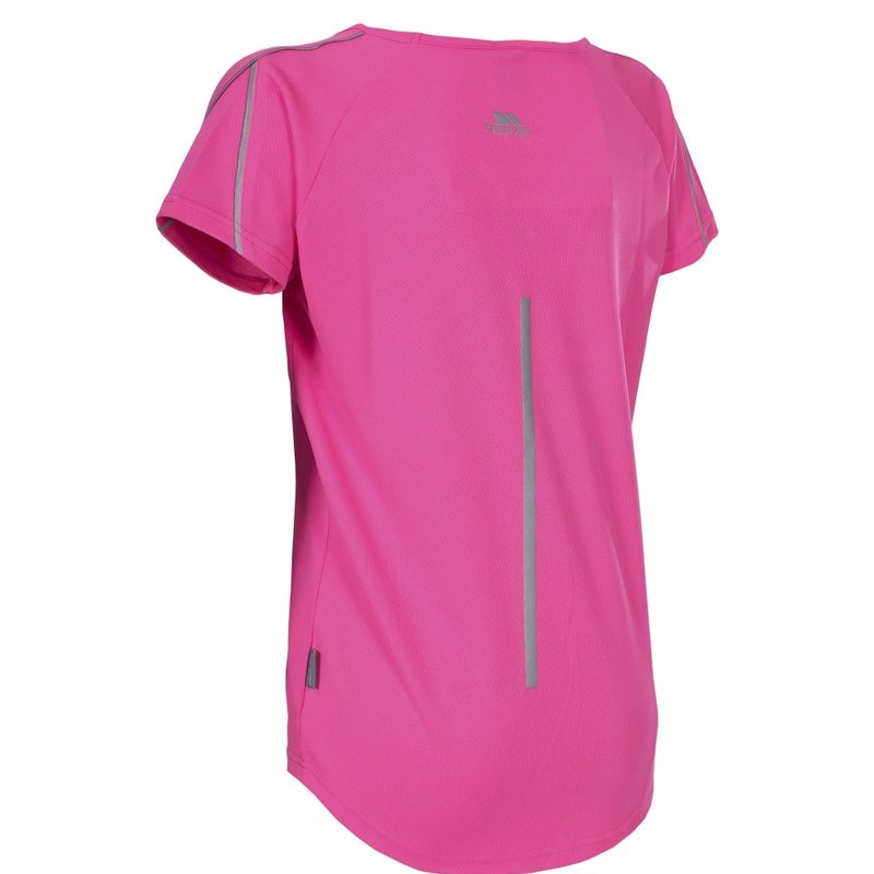 Shop Trespass Womens/ladies Gliding V-neck T-shirt In Pink