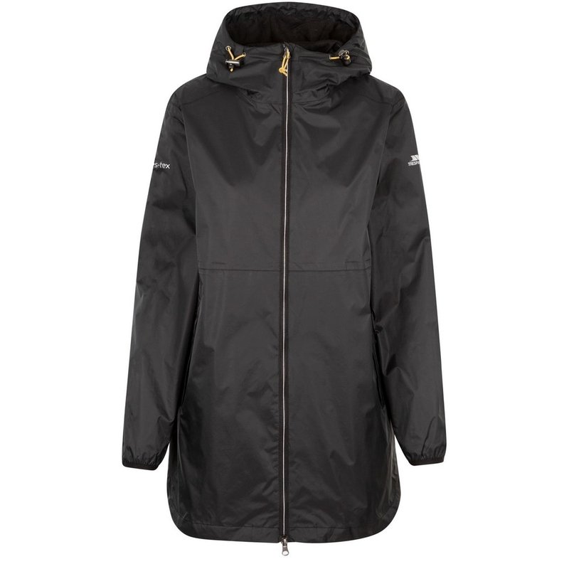 Trespass Womens/ladies Keepdry Tp75 Waterproof Jacket In Black